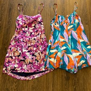 Lulus printed dress and romper